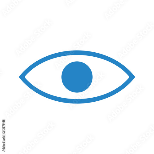 Eye icon on white background for graphic and web design, Modern simple vector sign. Internet concept. Trendy symbol for website design web button or mobile app