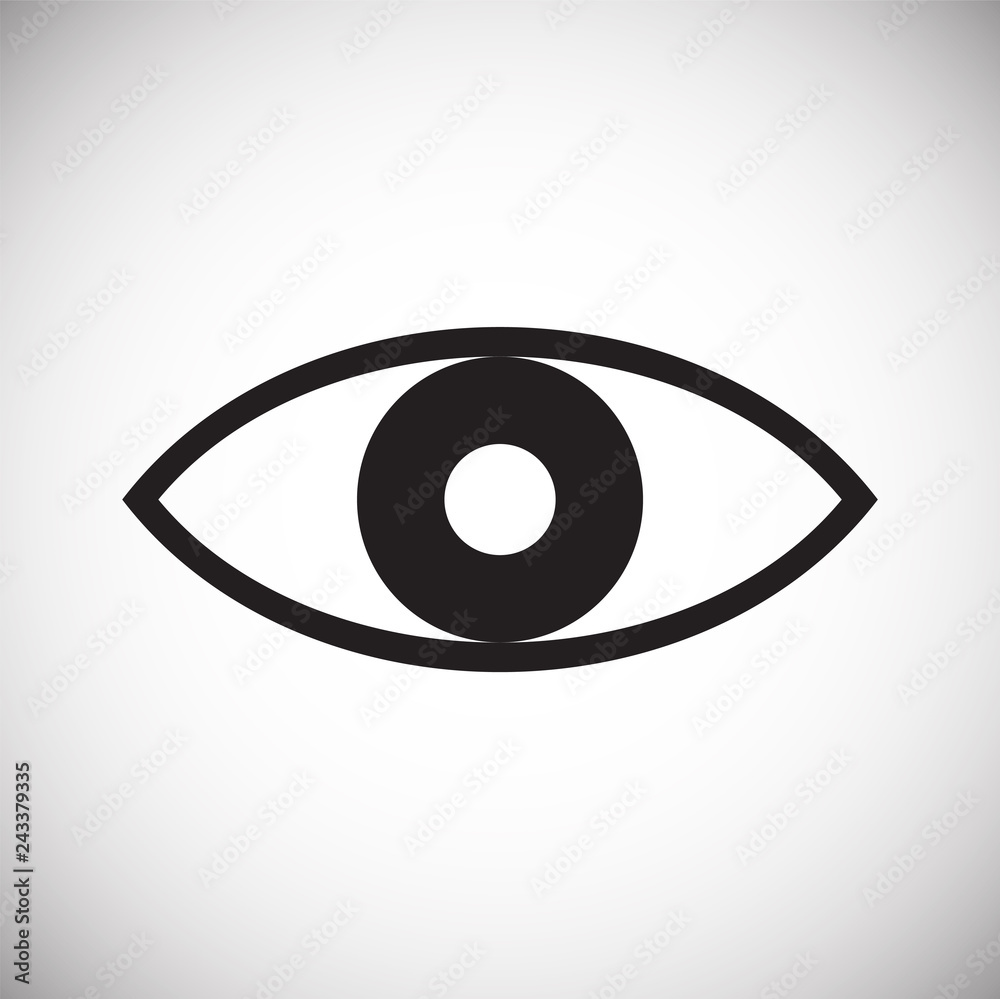 Eye icon on white background for graphic and web design, Modern simple vector sign. Internet concept. Trendy symbol for website design web button or mobile app Eye icon on white background for graphic and web design, Modern simple vector sign. Internet concept. Trendy symbol for website design web button or mobile app