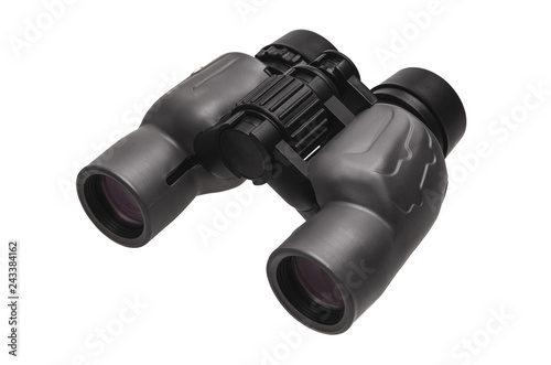 modern binoculars isolated on white