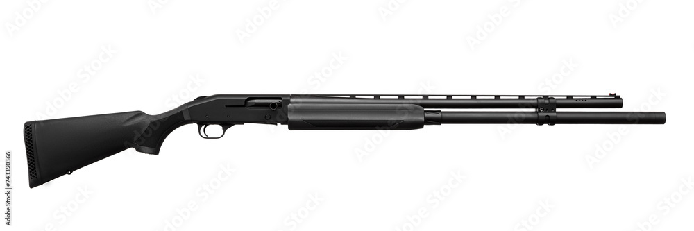 Shotgun isolated on white Shotgun isolated on white