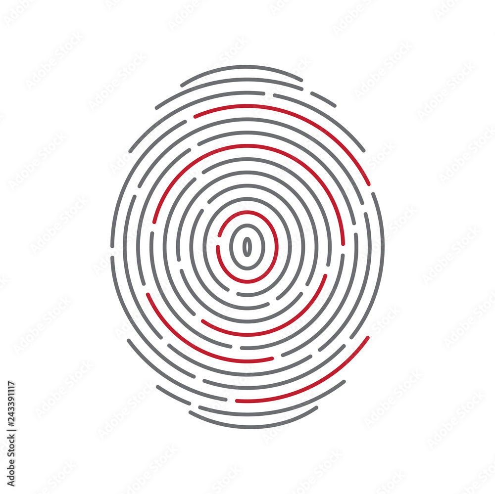 Finger id icon on white background for graphic and web design, Modern simple vector sign. Internet concept. Trendy symbol for website design web button or mobile app Finger id icon on white background for graphic and web design, Modern simple vector sign. Internet concept. Trendy symbol for website design web button or mobile app