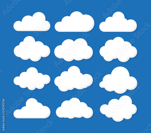 Clouds icon , vector illustration