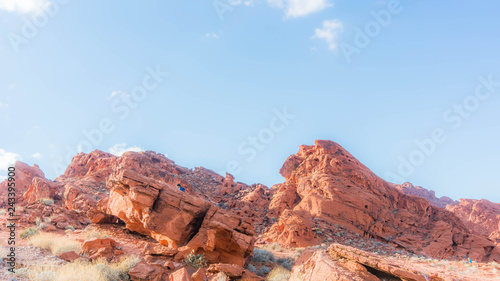 Sandstone fromation in the Nevada desert rocks. © Tim Barnes