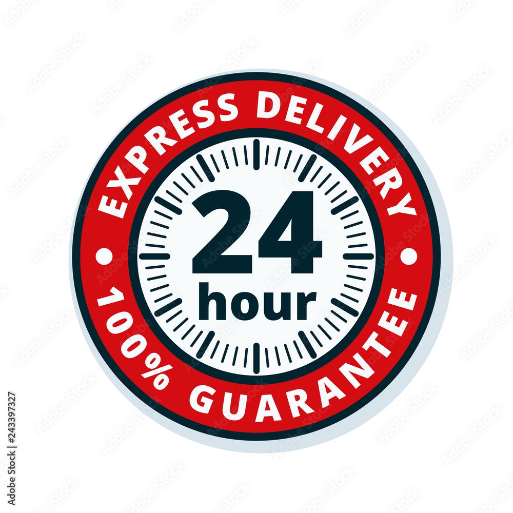 24 Hour Express Delivery illustration 24 Hour Express Delivery illustration