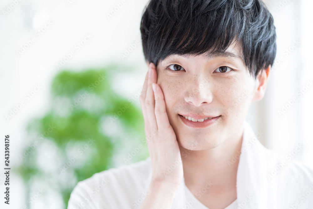 portrait of young asian man skin care image portrait of young asian man skin care image