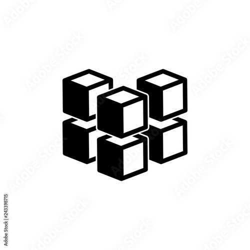 geometric cube icon. Element of harmful things icon for mobile concept and web apps. Detailed geometric cube icon can be used for web and mobile