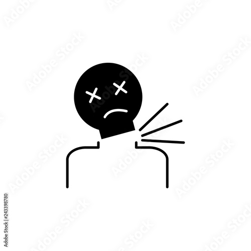 kill man die icon. Element of harmful things icon for mobile concept and web apps. Detailed kill man die icon can be used for web and mobile