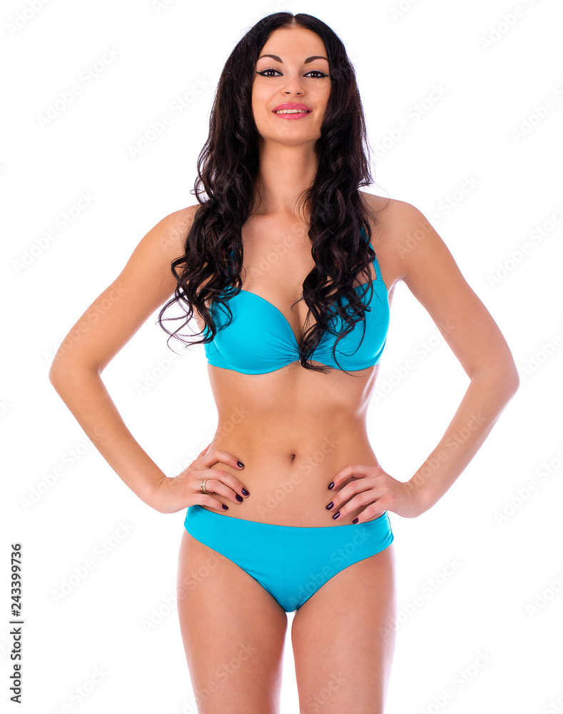 Beautiful brunette woman in stylish sunglasses, isolated on white background Beautiful brunette woman in stylish sunglasses, isolated on white background