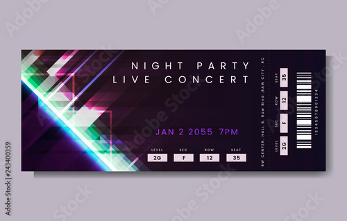 Live concert ticket
