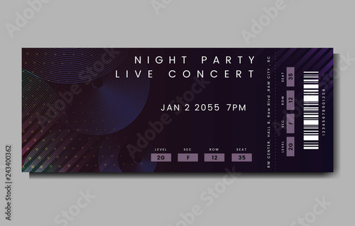 Live concert ticket