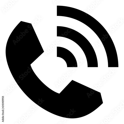 Phone Service Signal Vector Icon photo