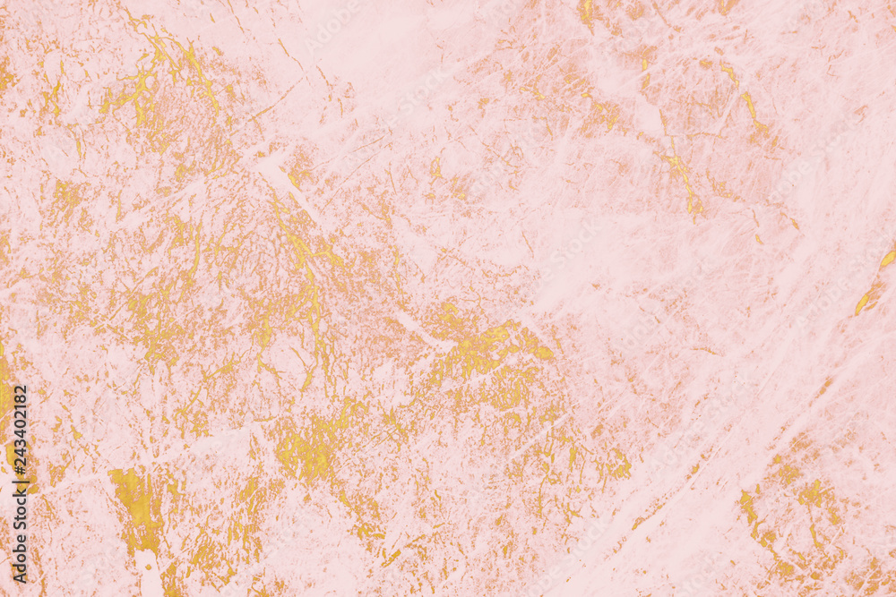 Fototapeta premium Close up of pink paint on a wall background