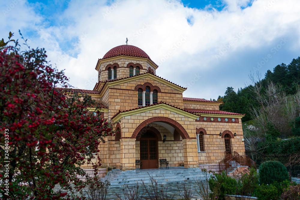 Christian orthodox monastery of the Virgin Mary in Malevi, Peloponnese, Greece