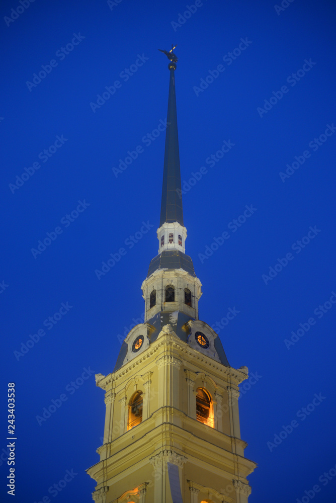Peter and Paul Cathedral in St.Petersburg. Peter and Paul Cathedral in St.Petersburg.
