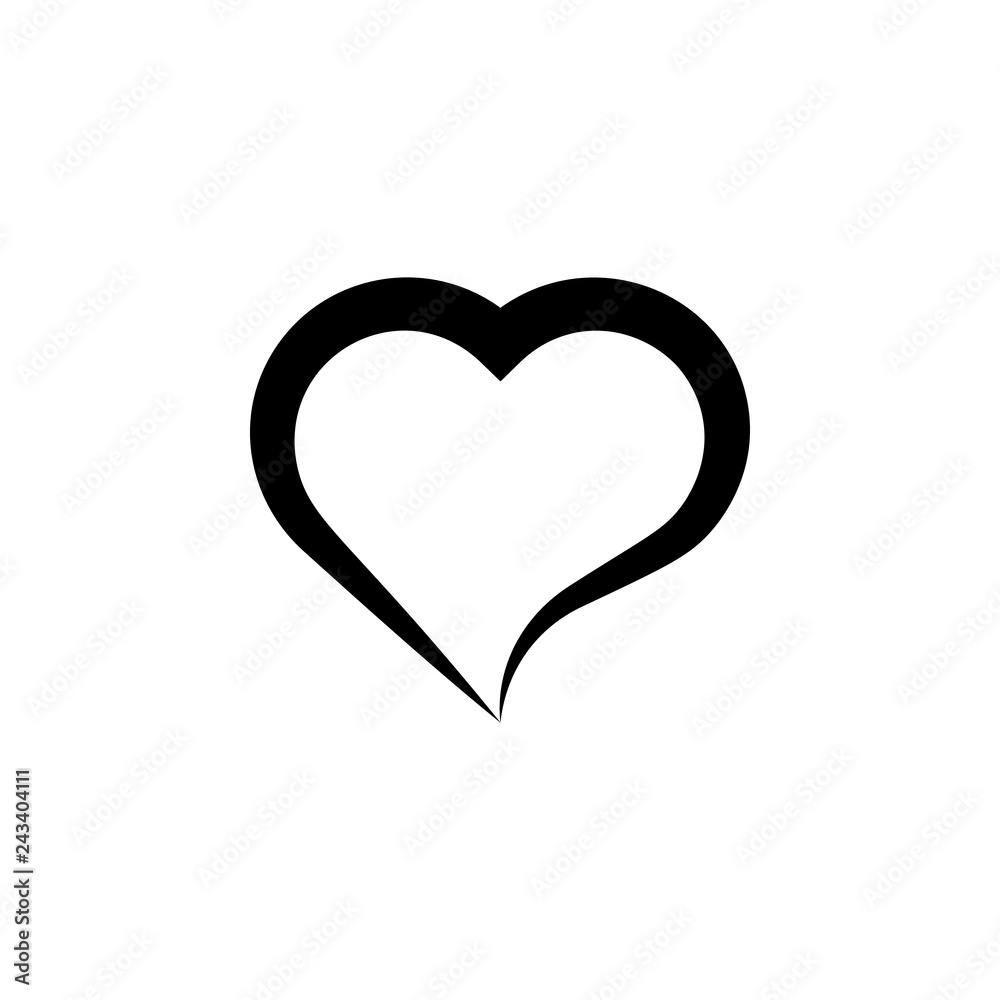 heart hand drawn icon. Element of Valentine's Day icon for mobile concept and web apps. Detailed heart hand drawn icon can be used for web and mobile