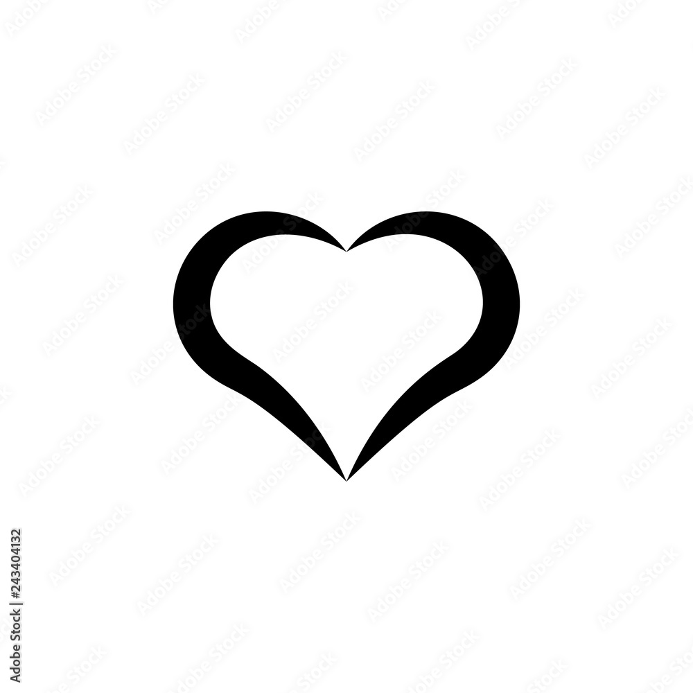 heart hand drawn icon. Element of Valentine's Day icon for mobile concept and web apps. Detailed heart hand drawn icon can be used for web and mobile