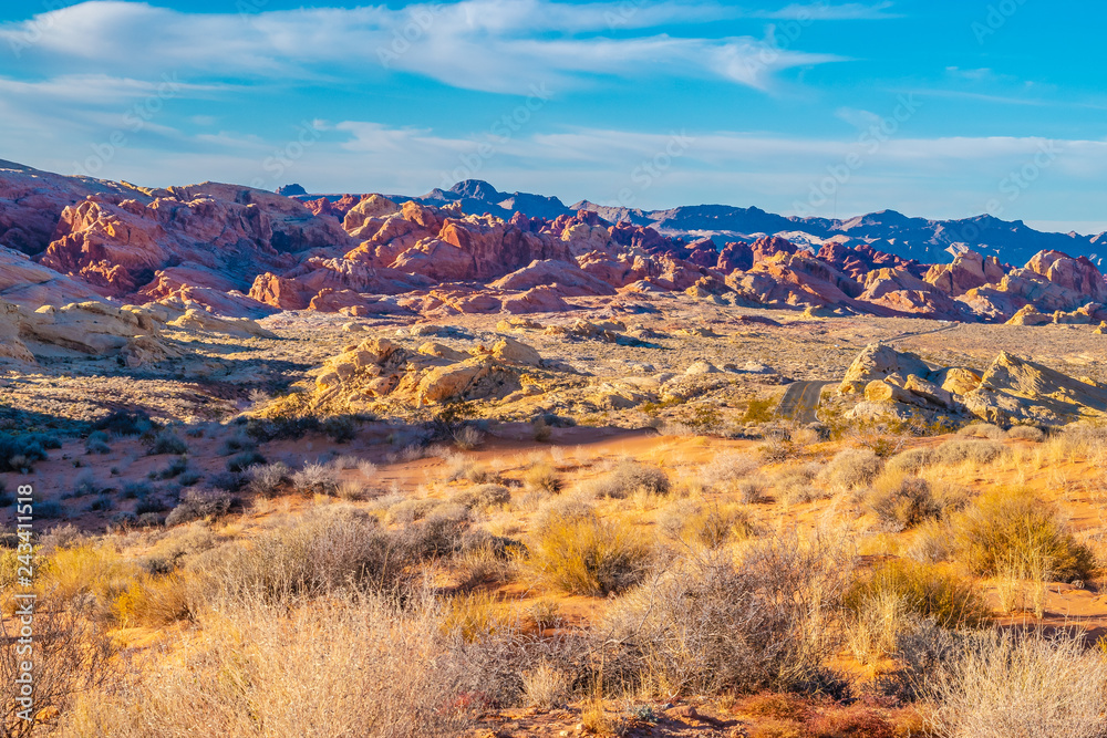 Sunset at Valley of the Fire State Park in Nevada