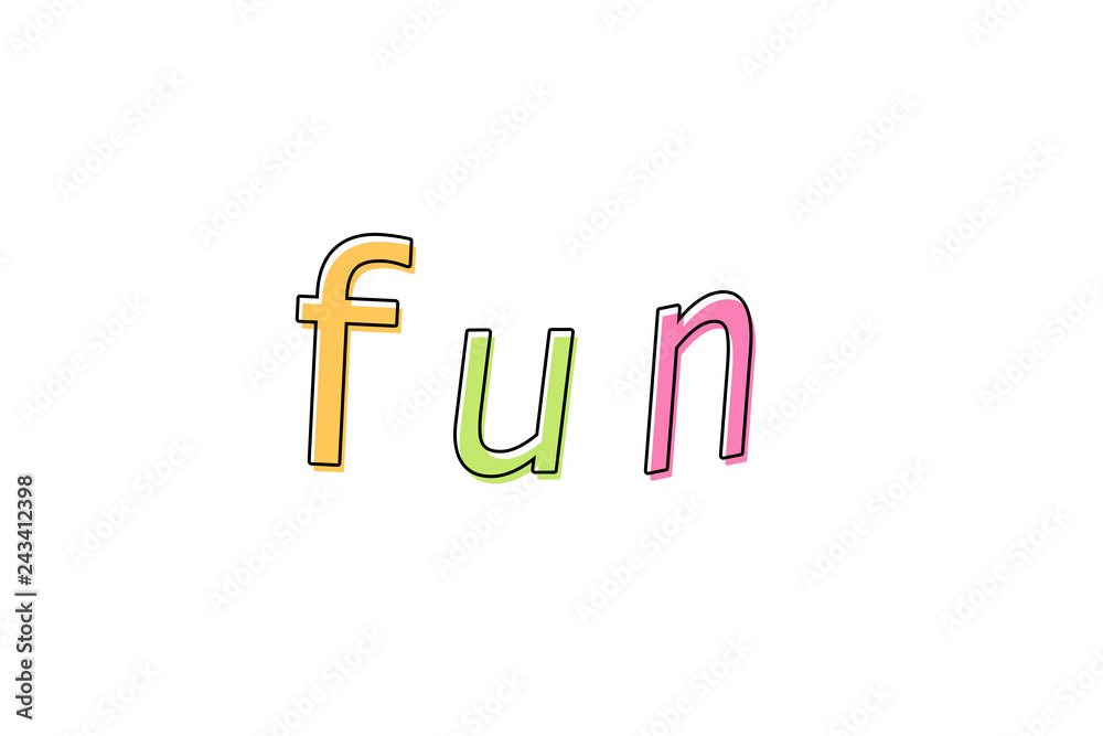 Pop Character Fun ポップな文字 楽しみ Stock イラスト Adobe Stock