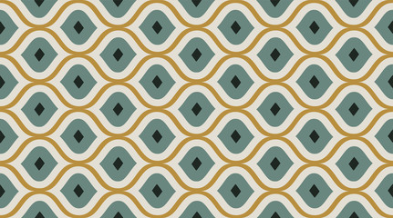 Fototapete Retro-Muster Filigranes geometrisches Ornament für Stoffe  © Free Ukraine&Belarus