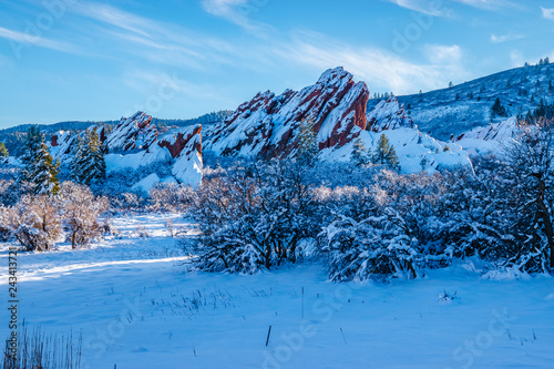 Hiking the Red Rocks in Winter in Denver, Colorado