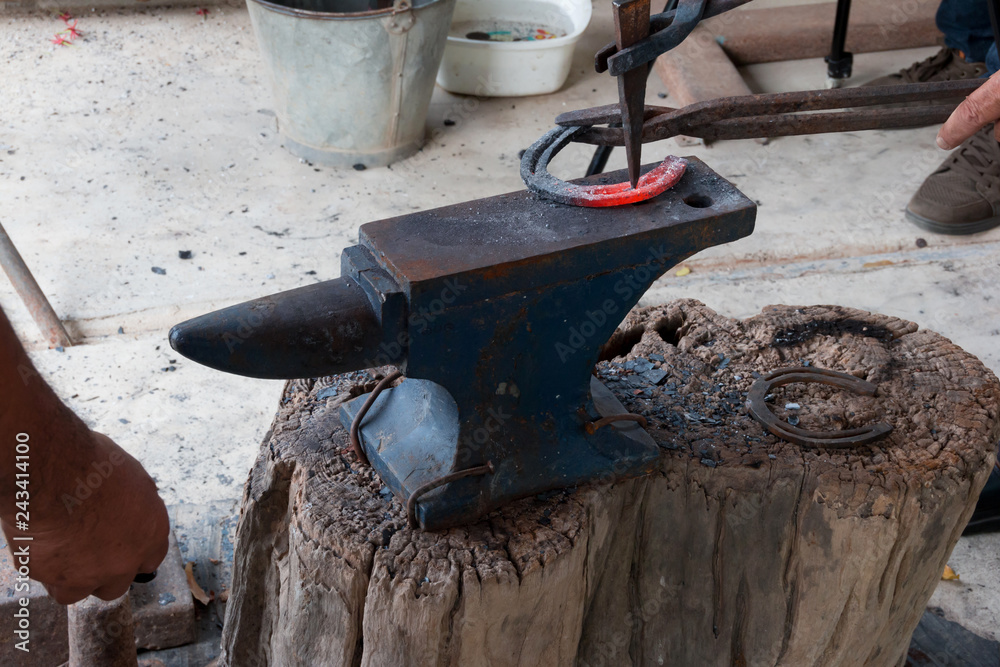 Farrier making horseshoe by Ancient style
Farrier making horseshoe by Ancient style
