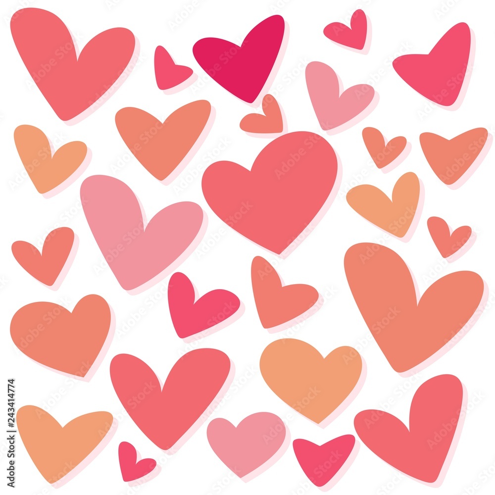 seamless pattern with hearts