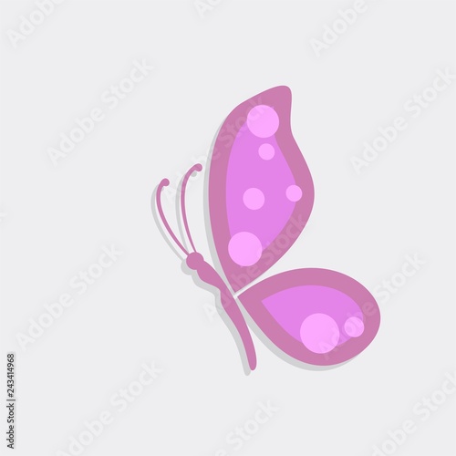butterfly icon isolated on white background © dagokil