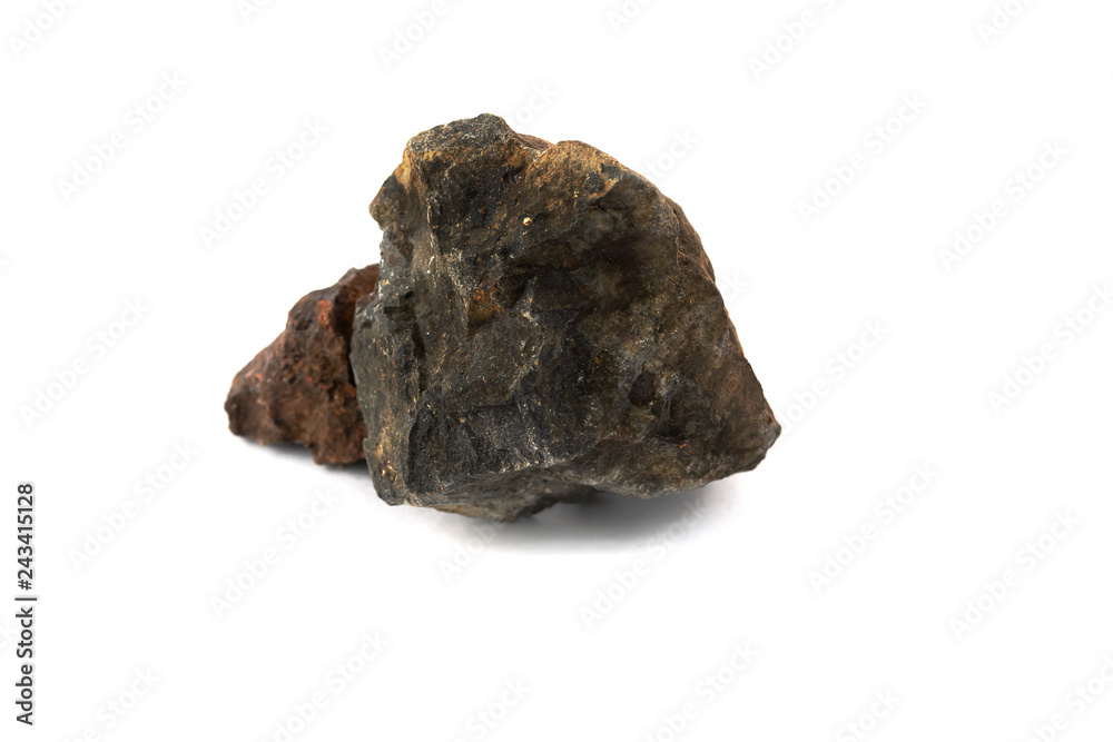 Basalt rock isolate on white background
Basalt rock isolate on white background