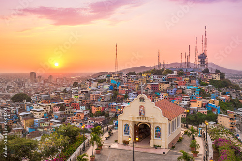 Sunset in Guayaquil photo