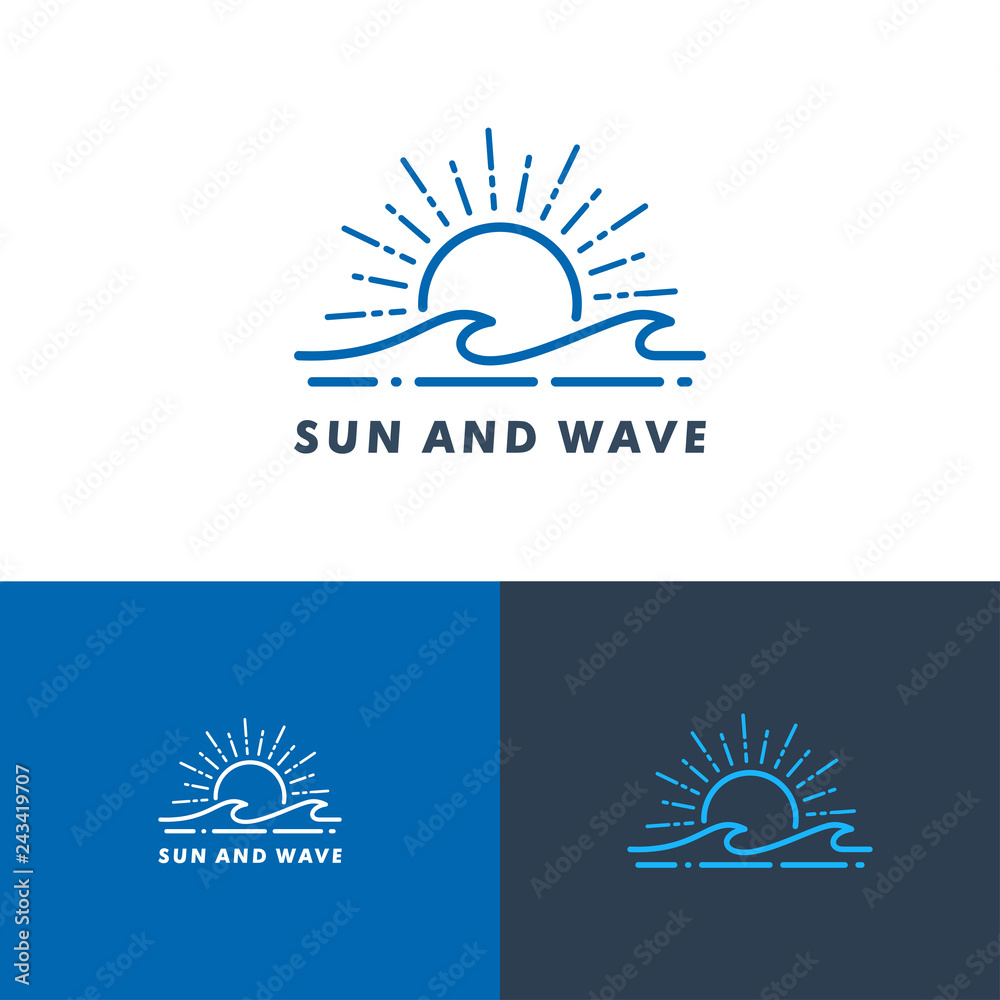 water wave logo templaet, icon vector water wave logo templaet, icon vector