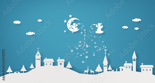 angel In the sky is trumpeted over village