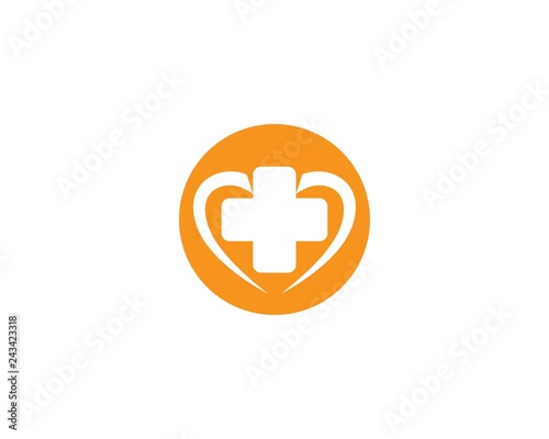 Medical logo template vector icon illustration