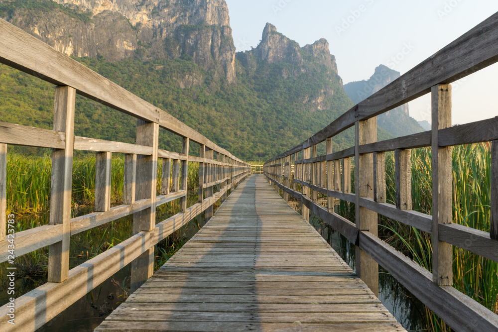 walkway, lake of Sam Roi Yot