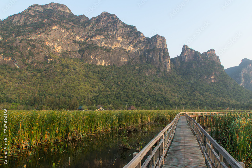 walkway, lake of Sam Roi Yot