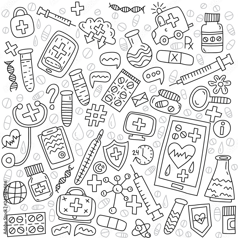 Online doctor illustration Online doctor illustration