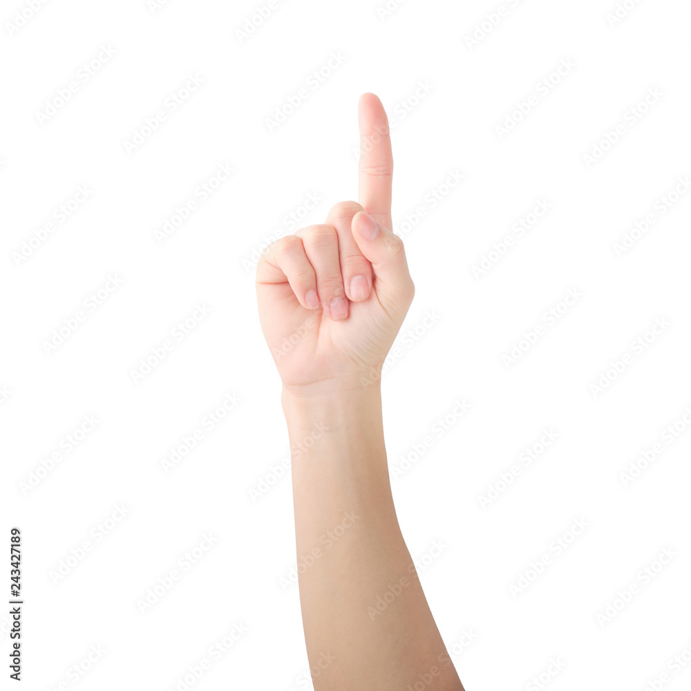 Hands showing signs of counting with fingers. with clipping path. Hands showing signs of counting with fingers. with clipping path.