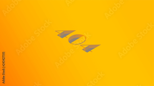 Error 404. Page not found. Isometric image on an orange background. Vector illustration.
