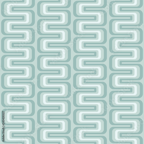 Seamless pattern with geometric waves. Abstract retro ornament for fabric, web page background, wallpaper, wrapping paper etc. In EPS