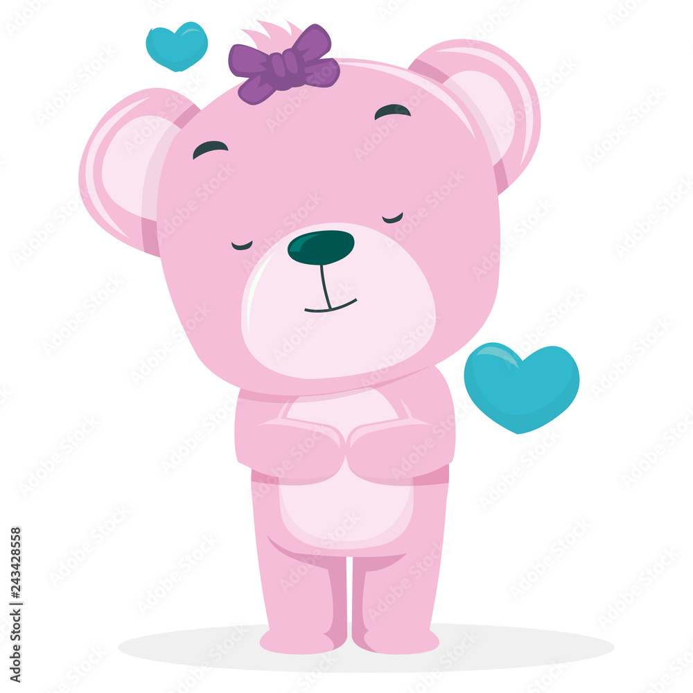 Cute bears hope to get partner on valentine's day Cute bears hope to get partner on valentine's day