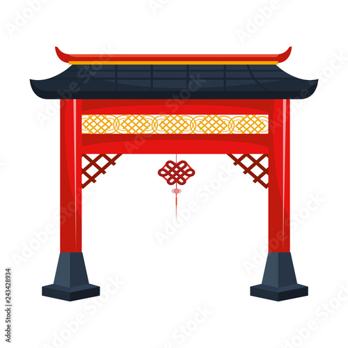 chinese gate and pendant