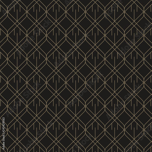 Minimal black and gold geometric pattern