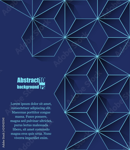 Abstract modern background with rhombus and dots. Eps10 Vector illustration