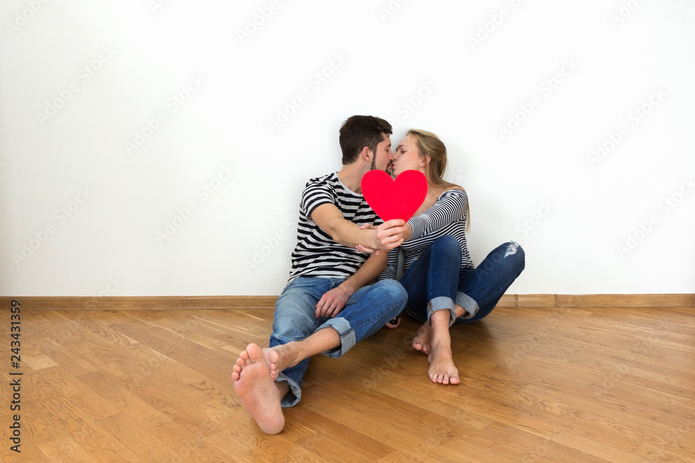 Happy valentines in new apartment. Happy valentines in new apartment.