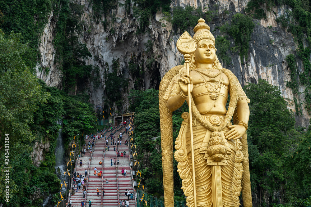 Entrance of Batu Caves in Kuala Lumpur