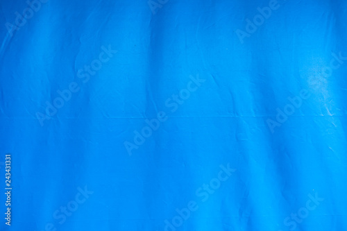 Blue tent canvas with furrow background