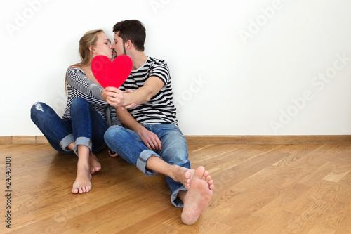 Happy valentines in new apartment.