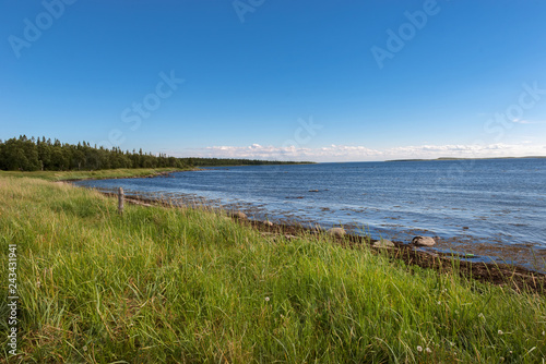 Coast of the White Sea on the Great Solovetsky Island