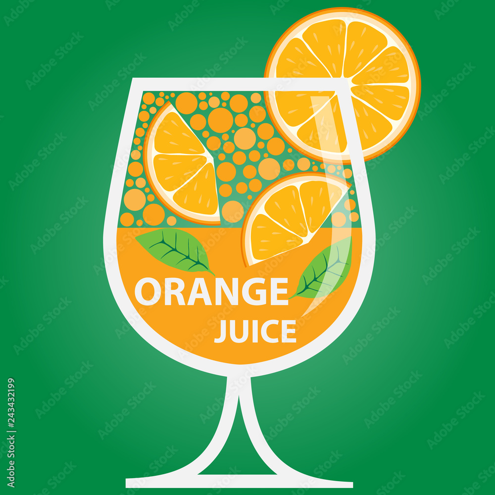 Summer exotic and tropic juice lemonade vector vintage poster. Orange