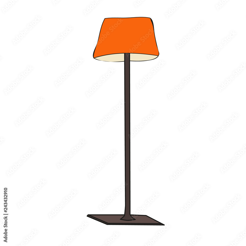 isolated, furniture, lamp