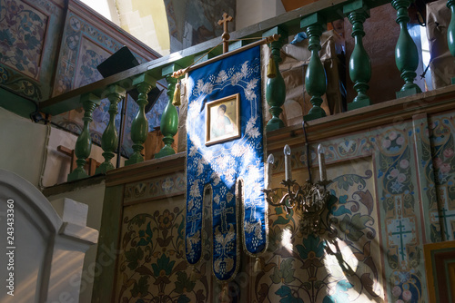 Interior Nadvornaya Church of the Annunciation of the Spaso-Preobrazhensky Solovetsky Monastery. Russia, Arkhangelsk region, Primorsky district, Solovki photo